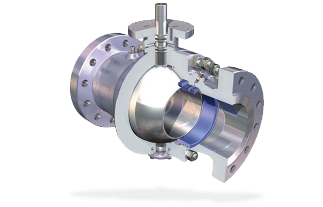 valvula de distribución valvula de bola trunnion y flotante NUTRON